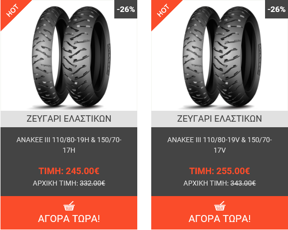 Wheel City - Προσφορά στα ελαστικά Michelin ΑΝΑΚΕΕ III