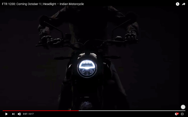 Indian FTR 1200 - Teaser Video - Ο προβολέας και η πρώτη γκαζιά