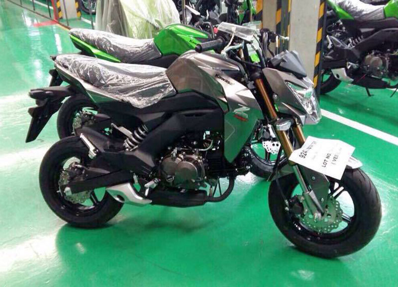 Kawasaki Z125, spy pic