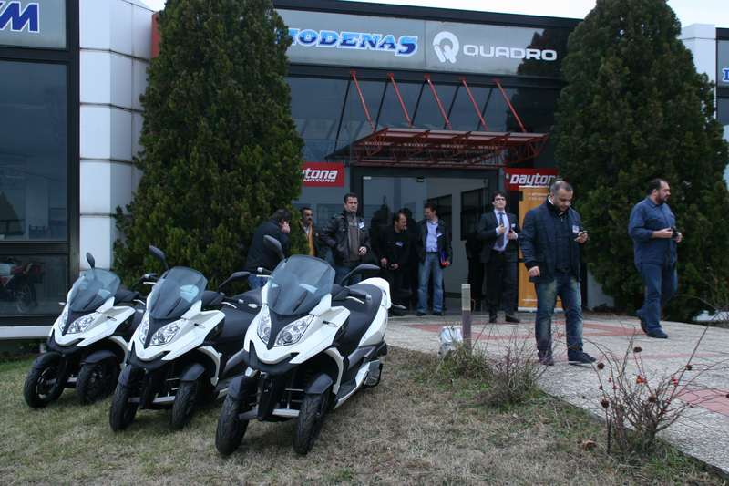 Ρεπορτάζ – Παρουσίαση scooter Quadro 350D στα Τρίκαλα