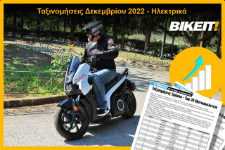 Ταξινομήσεις Δεκεμβρίου 2022 – Ηλεκτρικά δίκυκλα