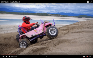 Θεότρελο Barbie Jeep με κινητήρα από Honda CRF 450! - Video