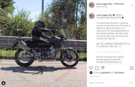 Aprilia Tuareg 660 - Η πρώτη Spy pic από τις δοκιμές του