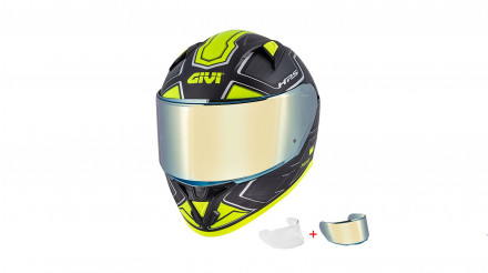 Givi H50.6 Sport Deep Titan/Yellow + ζελατινα IRIDIUM – Moto Market