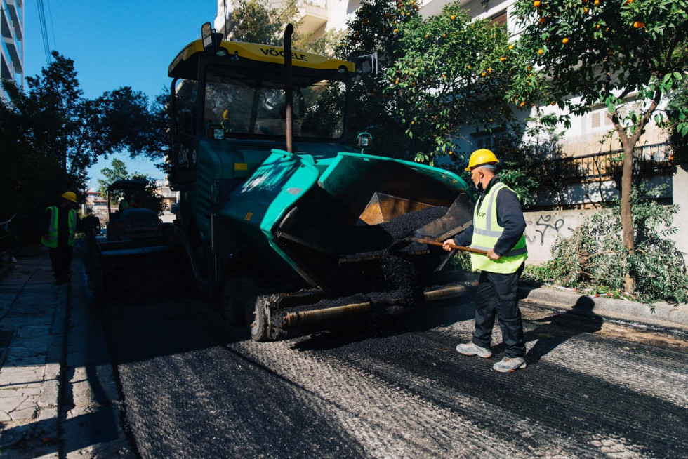 Ασφαλτοστρώσεις στο 50% του οδικού δικτύου της Αθήνας