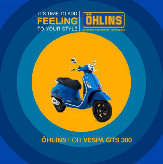 Αναρτήσεις Öhlins για Vespa GTS300 – Έρχονται από την eXTra products