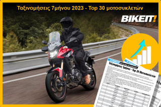 Ταξινομήσεις 7μήνου 2023, μοτοσυκλέτες - Top 30 μοντέλων