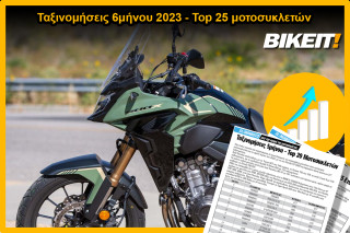 Ταξινομήσεις 6μήνου 2023, μοτοσυκλέτες - Top 25 μοντέλων