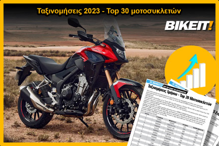 Ταξινομήσεις 2023, μοτοσυκλέτες – Top 30 μοντέλων