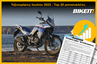 Ταξινομήσεις Ιουλίου 2023, μοτοσυκλέτες - Top 20 μοντέλων