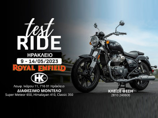 Royal Enfield Test Ride στο Ηράκλειο Κρήτης