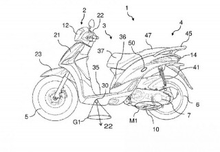 Piaggio - Πατέντα τύπου courtesy light που θα φωτίζει κάτω από το δίκυκλο