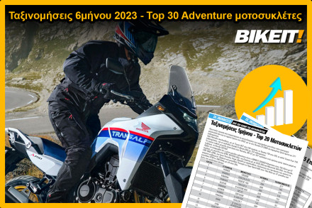 Ταξινομήσεις εξαμήνου 2023, Adventure μοτοσυκλέτες - Top 30 μοντέλων