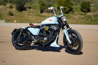 Sportster Bobber BabyBlue by Lord Drake Kustoms