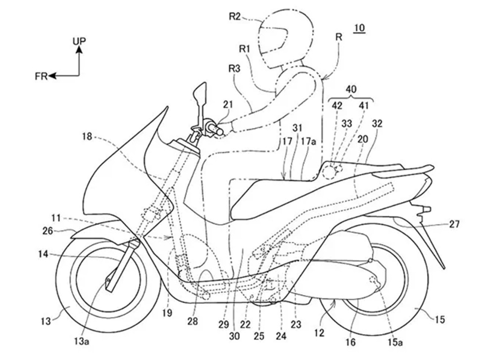 Η Honda ξαναχτυπά με νέες πατέντες για αερόσακους σε scooter