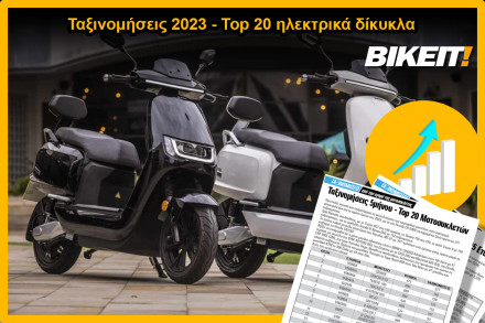 Ταξινομήσεις 2023, ηλεκτρικά δίκυκλα – Top 20 μοντέλων