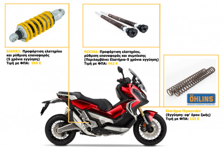 Αναβαθμίστε το Honda X-ADV με αναρτήσεις Öhlins