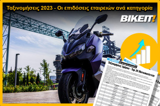 Ταξινομήσεις δικύκλων 2023 – Οι επιδόσεις των εταιρειών ανά κατηγορία