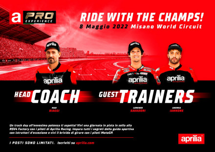 Aprilia Pro Experience – Μάθε από τον Max Biaggi και όλα τα αστέρια της εταιρείας