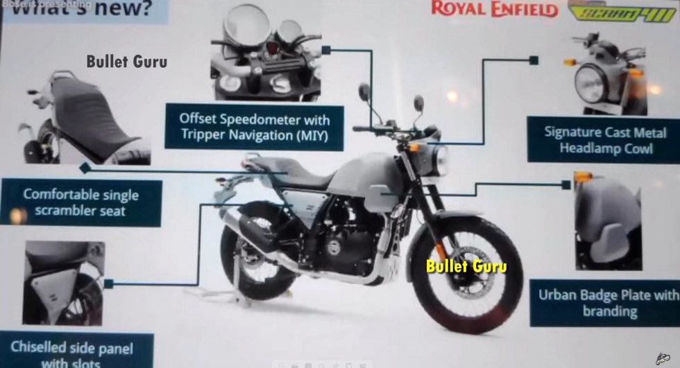 Royal Enfield Scram 411 2022 - Διαρροή μπροσούρας