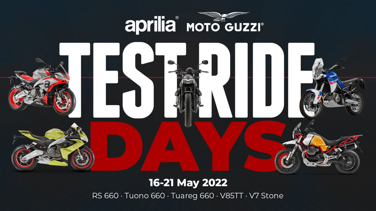 MotoAction - Εβδομαδιαίο Test Ride Aprilia - Moto Guzzi - Δηλώστε συμμετοχή τώρα!