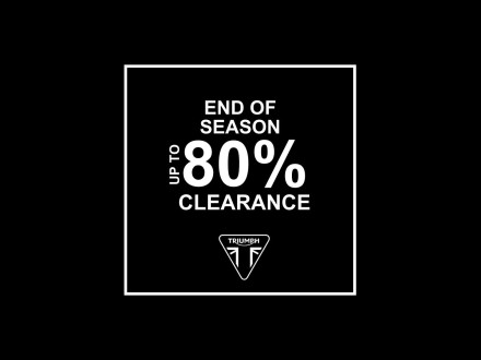 Triumph - End Of Season Clearance σε αξεσουάρ και ανταλλακτικά